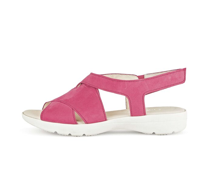 Gabor Damen Riemchensandale Pink - Rauleder