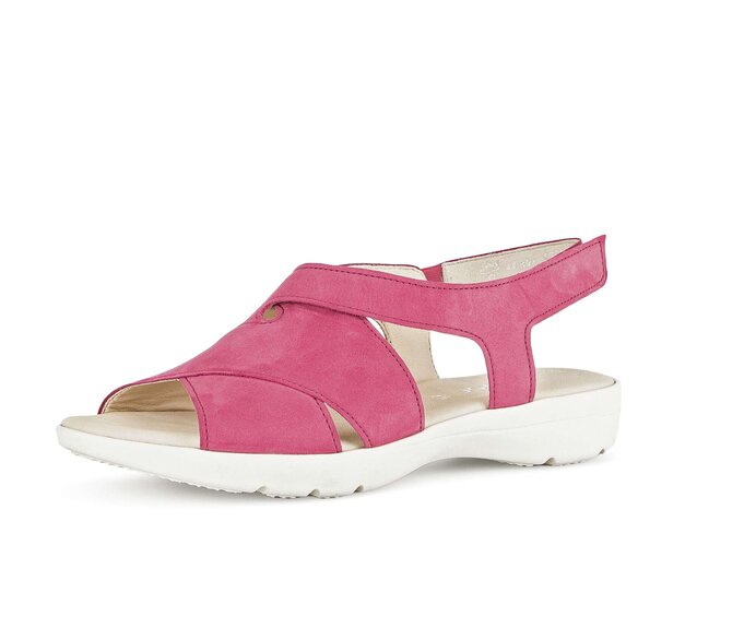 Gabor Damen  Riemchensandale Pink - Rauleder