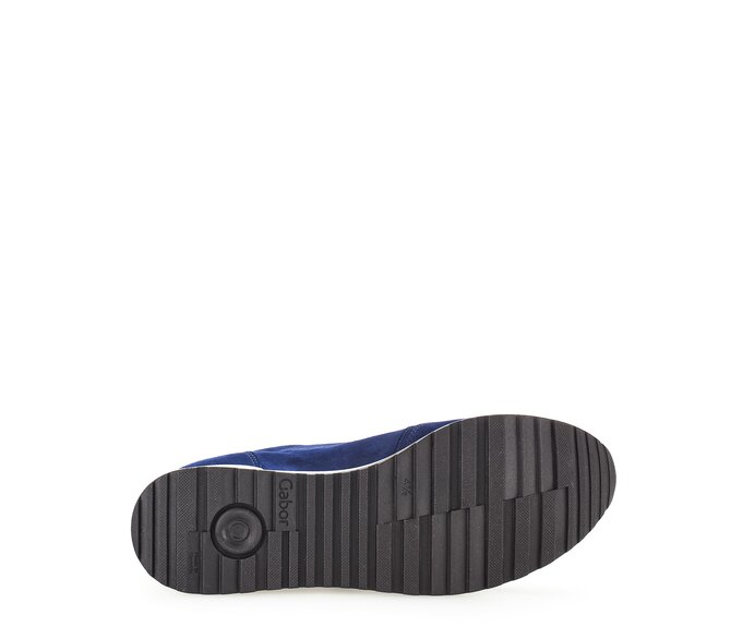 Gabor Damen  Sneaker Low Blau - Materialmix Leder