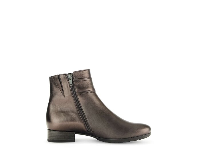 Gabor Damen  Elegante Stiefelette Bronze - Glattleder