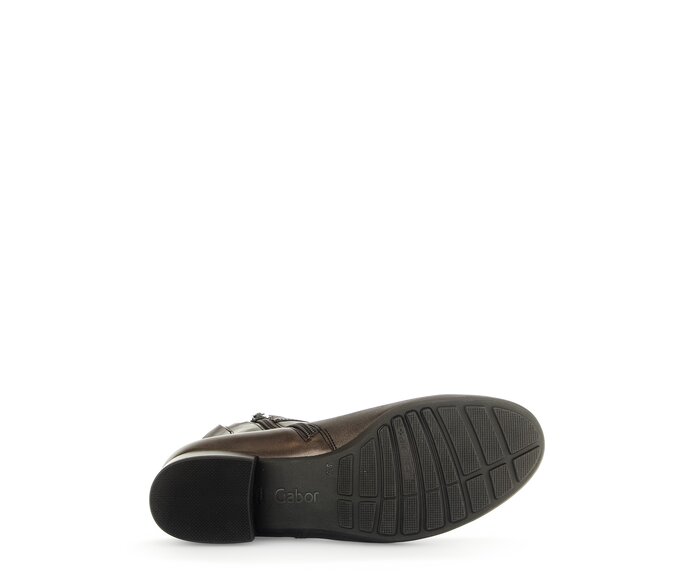 Gabor Damen  Elegante Stiefelette Bronze - Glattleder