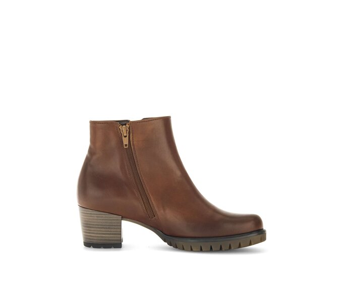 Gabor Damen  Sportliche Stiefelette Braun - Glattleder