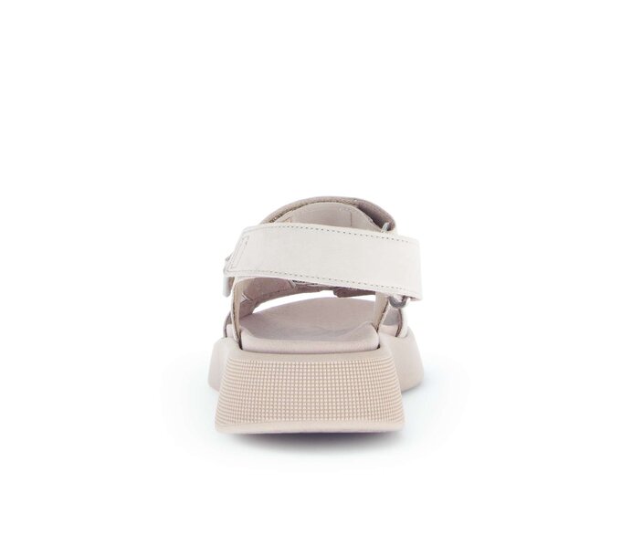 Gabor Damen  Riemchensandale Gold - Materialmix Leder