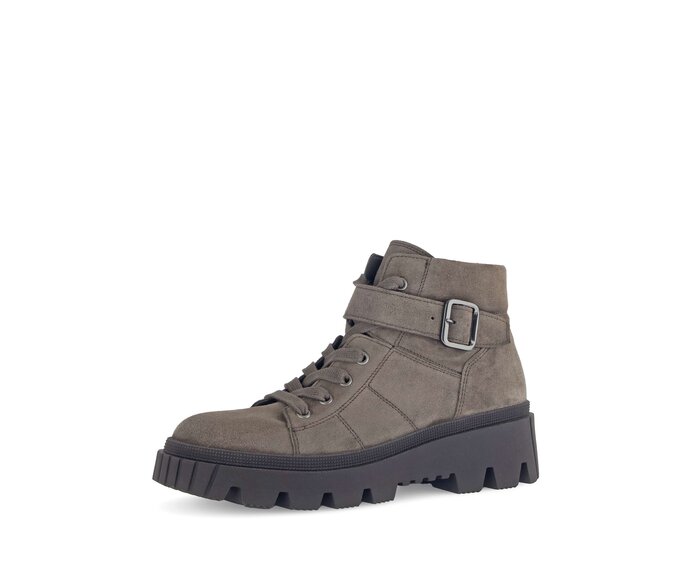 Gabor Damen  Schnürstiefelette Braun - Rauleder