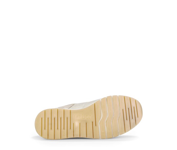 Gabor Damen  Sneaker Low Beige - Materialmix Leder/Lederimitat