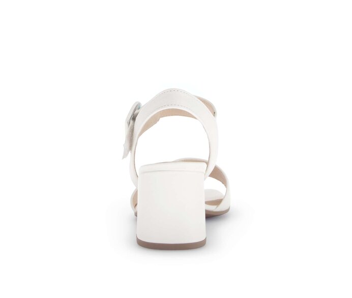 Gabor Damen  Riemchensandale Creme - Glattleder
