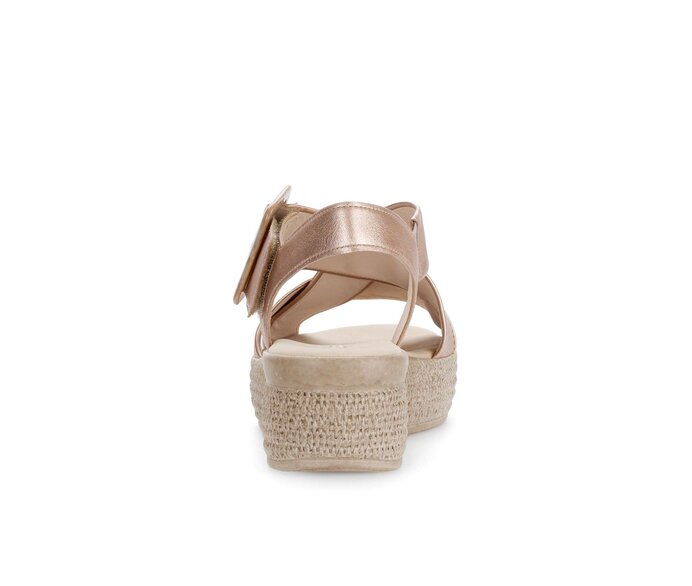 Gabor Damen  Plateau Sandale Rosa - Effektleder