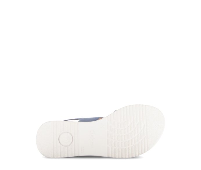 Gabor Damen  Plateau Sandale Blau - Rauleder