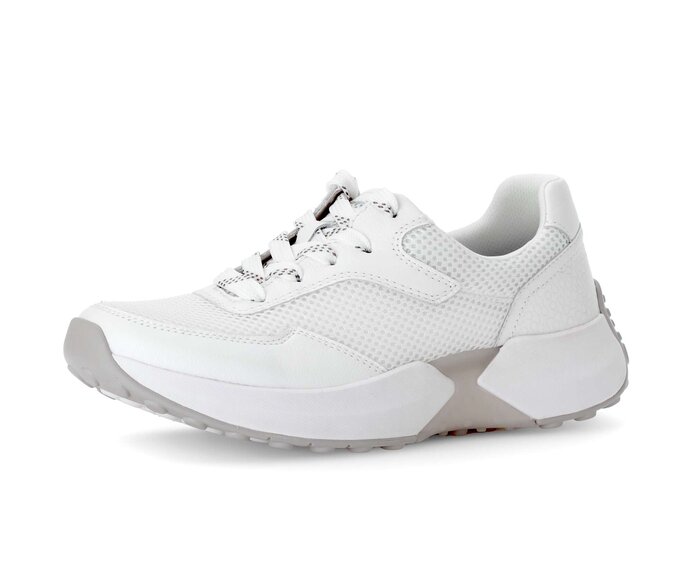 Gabor Damen  Sneaker Low Weiß - Materialmix Leder/Lederimitat