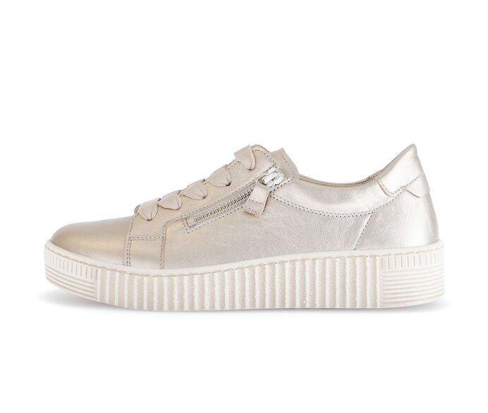 Gabor Damen Sneaker Low Gold - Effektleder