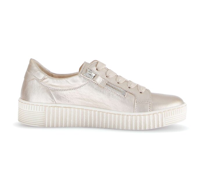 Gabor Damen  Sneaker Low Gold - Effektleder