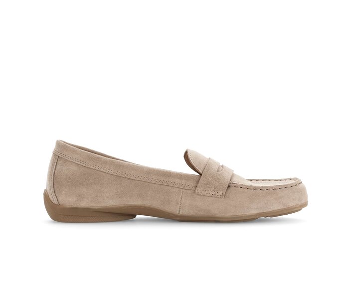 Gabor Damen  Mokassin Beige - Rauleder
