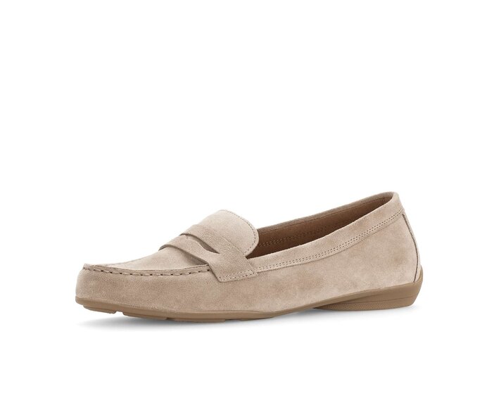 Gabor Damen  Mokassin Beige - Rauleder