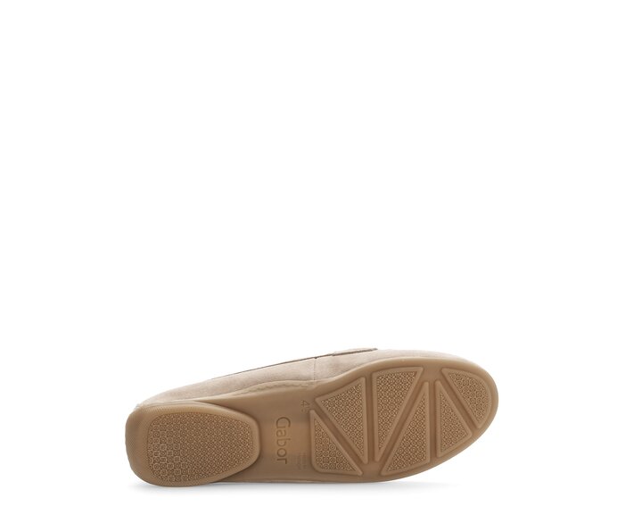 Gabor Damen  Mokassin Beige - Rauleder