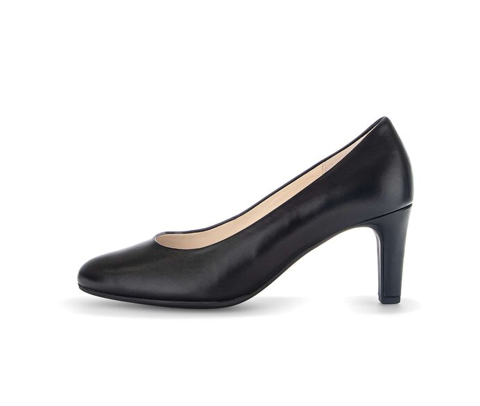 Gabor Damen Eleganter Pumps Schwarz - Glattleder