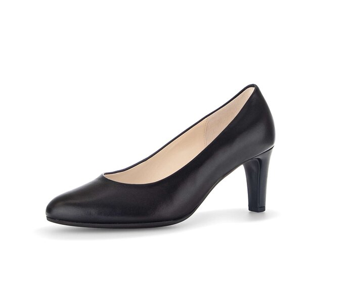 Gabor Damen  Eleganter Pumps Schwarz - Glattleder