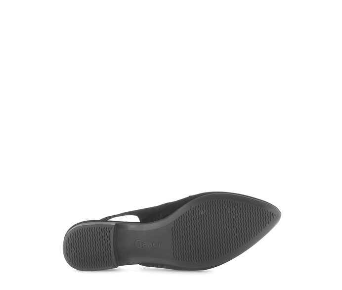 Gabor Damen  Slingpumps Schwarz - Rauleder