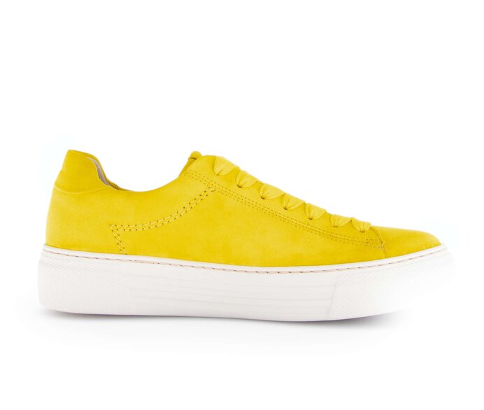 Gabor Damen  Sneaker Low Gelb - Rauleder