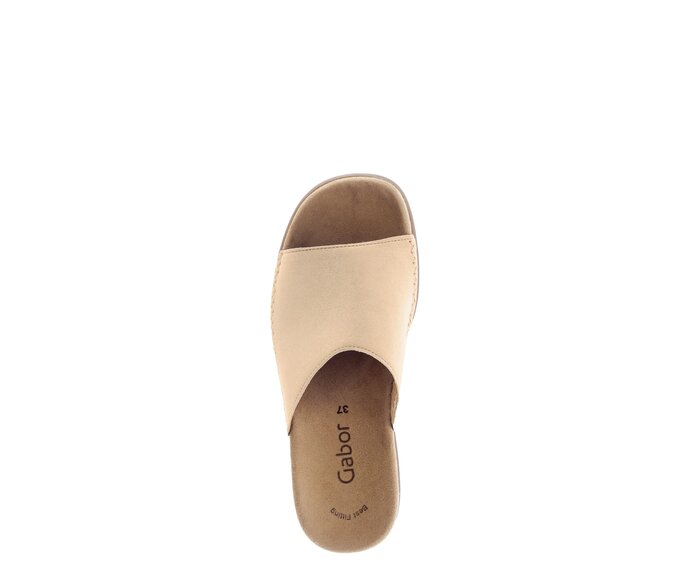 Gabor Damen  Pantolette Beige - Rauleder