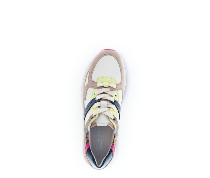 Gabor Damen  Sneaker Low Multicolour - Materialmix Leder