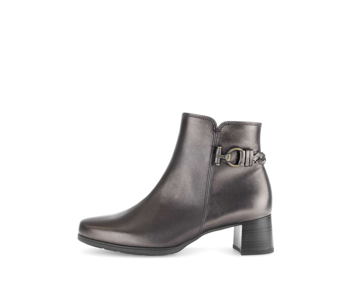 Gabor Damen Elegante Stiefelette Bronze - Glattleder