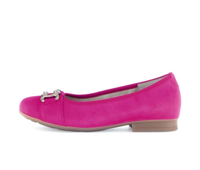 Gabor Damen Eleganter Ballerina Pink - Rauleder