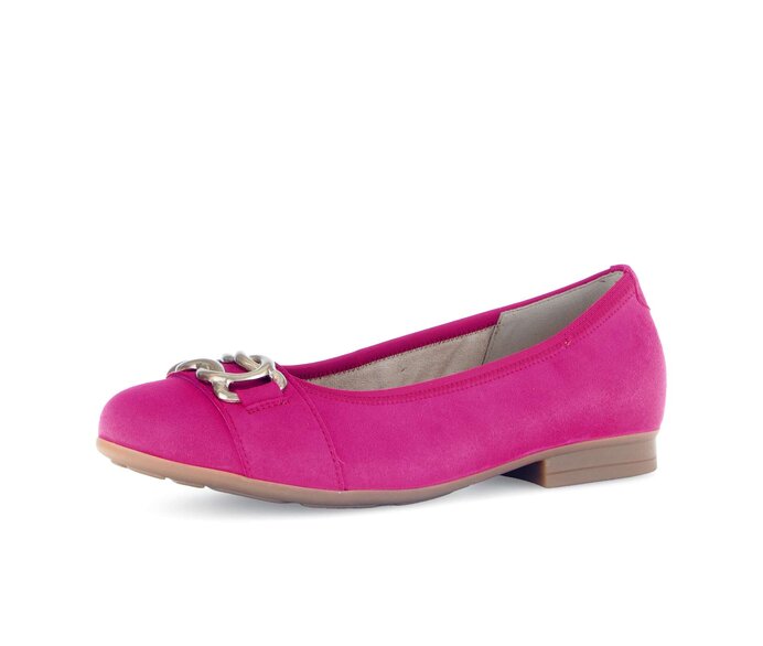 Gabor Damen  Eleganter Ballerina Pink - Rauleder