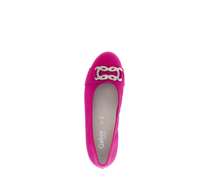 Gabor Damen  Eleganter Ballerina Pink - Rauleder