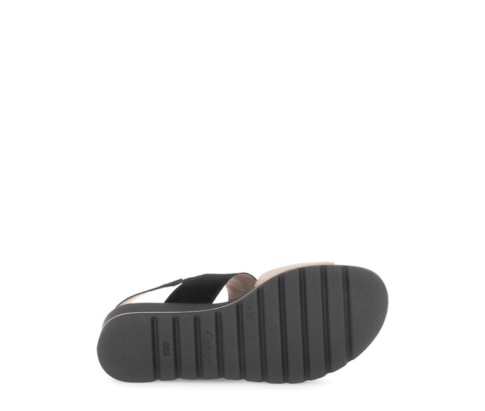 Gabor Damen  Plateau Sandale Braun - Rauleder