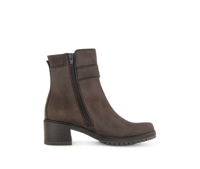 Gabor Damen  Plateau Stiefelette Braun - Rauleder