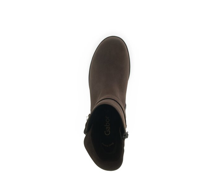 Gabor Damen  Plateau Stiefelette Braun - Rauleder