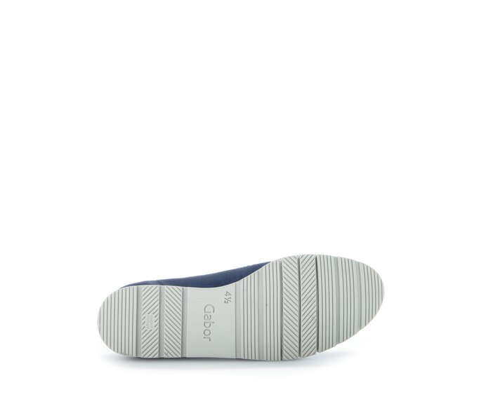 Gabor Damen  Sportliche Ballerina Blau - Rauleder