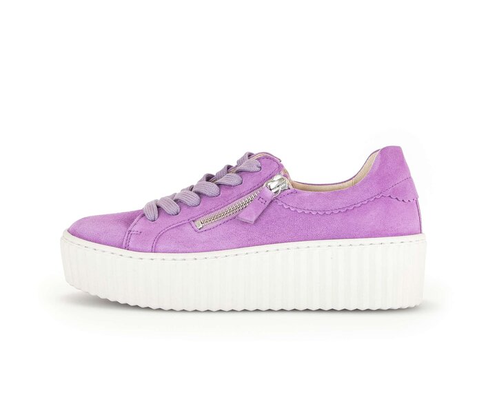 Gabor Damen Sneaker Low Lila - Rauleder