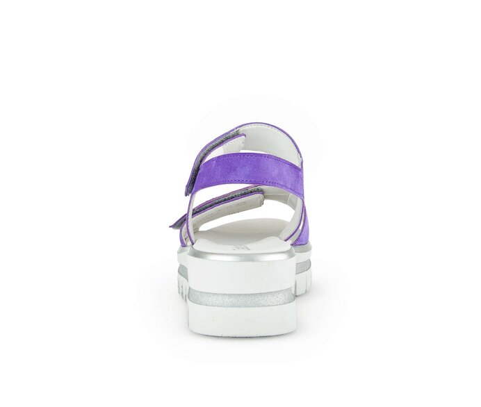 Gabor Damen  Plateau Sandale Lila - Rauleder