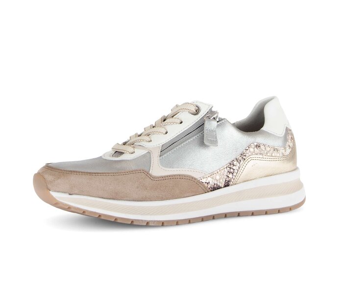 Gabor Damen  Sneaker Low Braun - Materialmix Leder