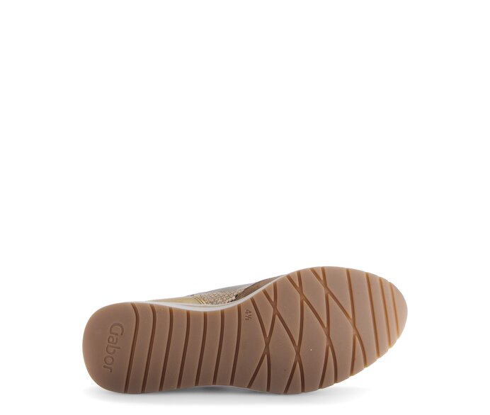 Gabor Damen  Sneaker Low Braun - Materialmix Leder