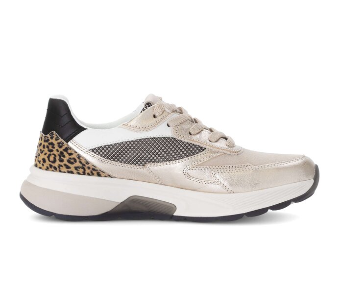 Gabor Damen  Sneaker Low Beige - Materialmix Leder/Lederimitat