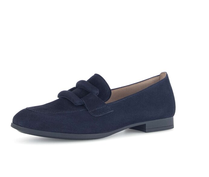 Gabor Damen  Slipper Blau - Rauleder