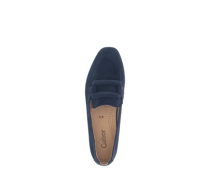 Gabor Damen  Slipper Blau - Rauleder