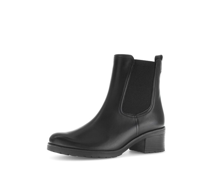Gabor Damen  Chelsea Boot Schwarz - Glattleder