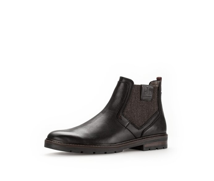Pius Gabor Herren Chelsea Boot Grau - Glattleder