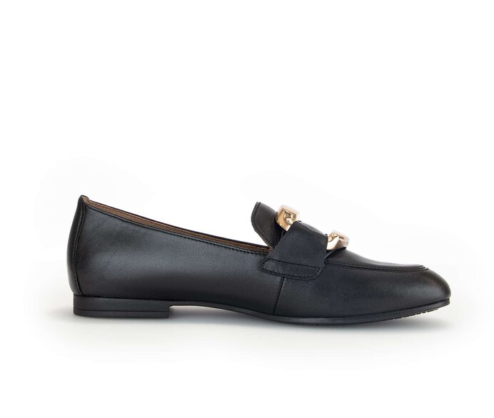 Gabor Damen  Slipper Schwarz - Glattleder