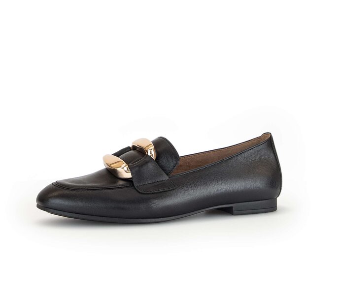 Gabor Damen  Slipper Schwarz - Glattleder