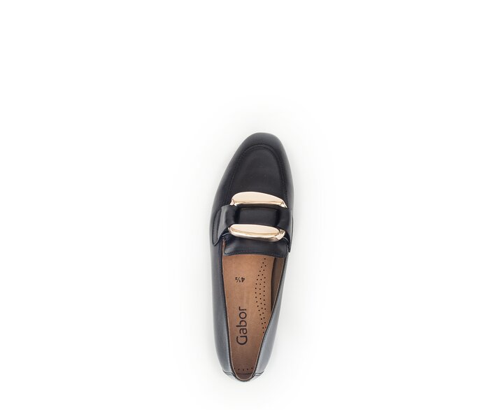 Gabor Damen  Slipper Schwarz - Glattleder