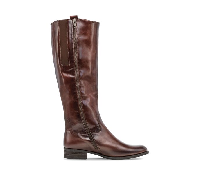 Gabor Damen  Eleganter Stiefel Braun - Glattleder