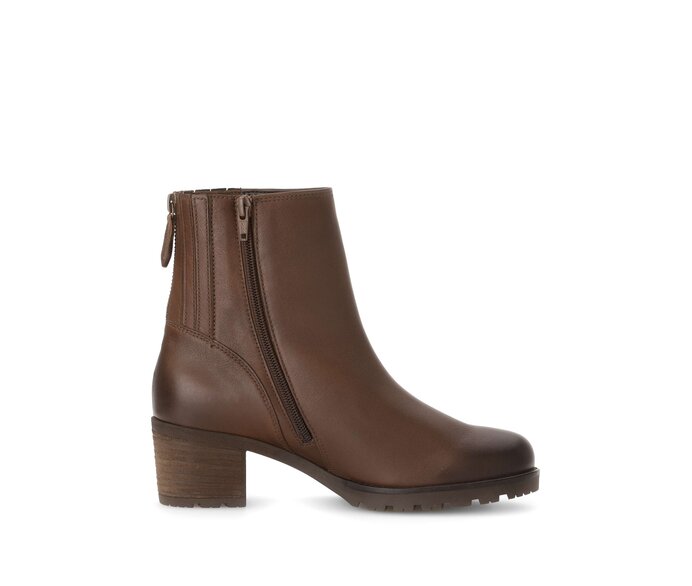 Gabor Damen  Sportliche Stiefelette Braun - Glattleder