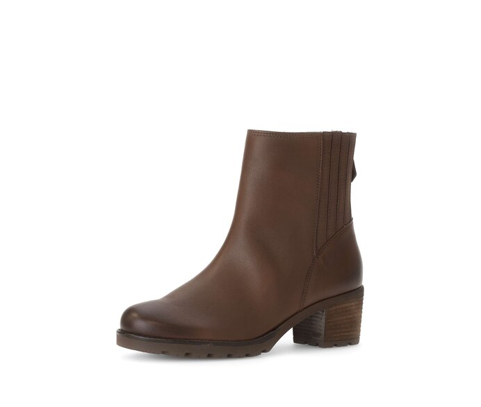 Gabor Damen  Sportliche Stiefelette Braun - Glattleder