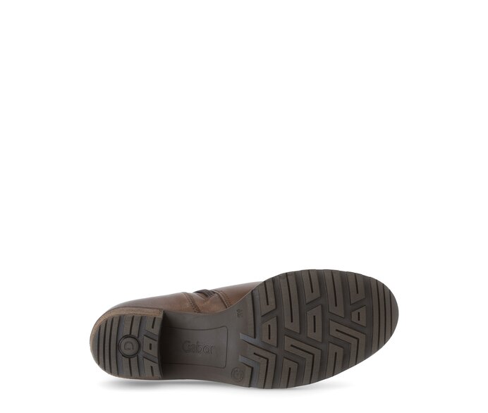 Gabor Damen  Sportliche Stiefelette Braun - Glattleder