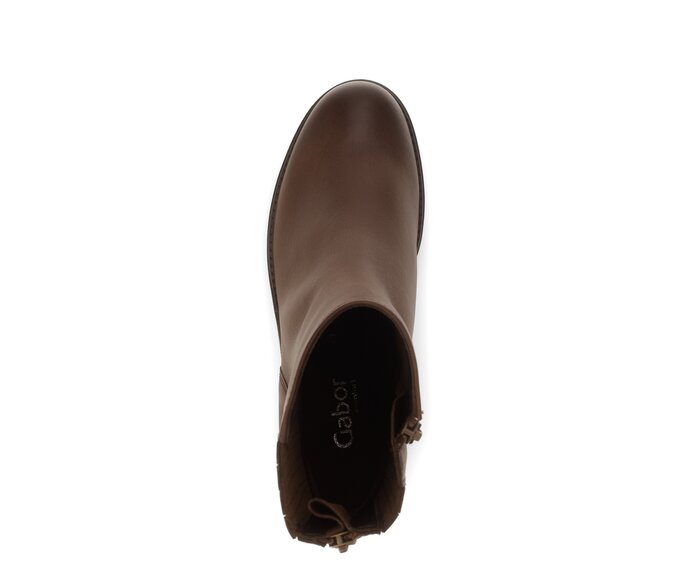 Gabor Damen  Sportliche Stiefelette Braun - Glattleder