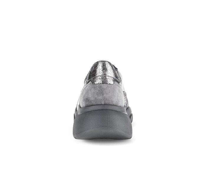 Gabor Damen  Sneaker Low Grau - Materialmix Leder/Lederimitat